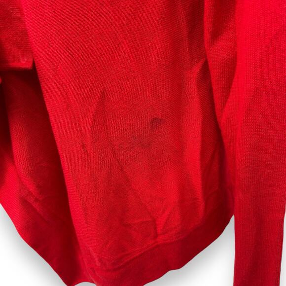 Comptoir Des Cotonniers Red Draped Cardigan Sweater Size 1 Small Anthropologie - Picture 8 of 12